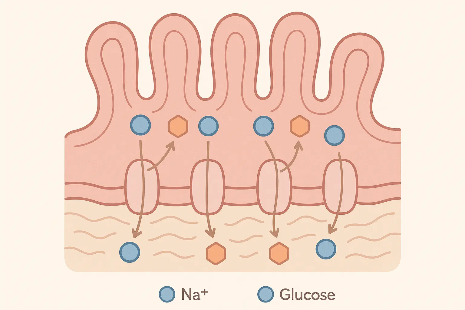 Cellular hydration science diagram