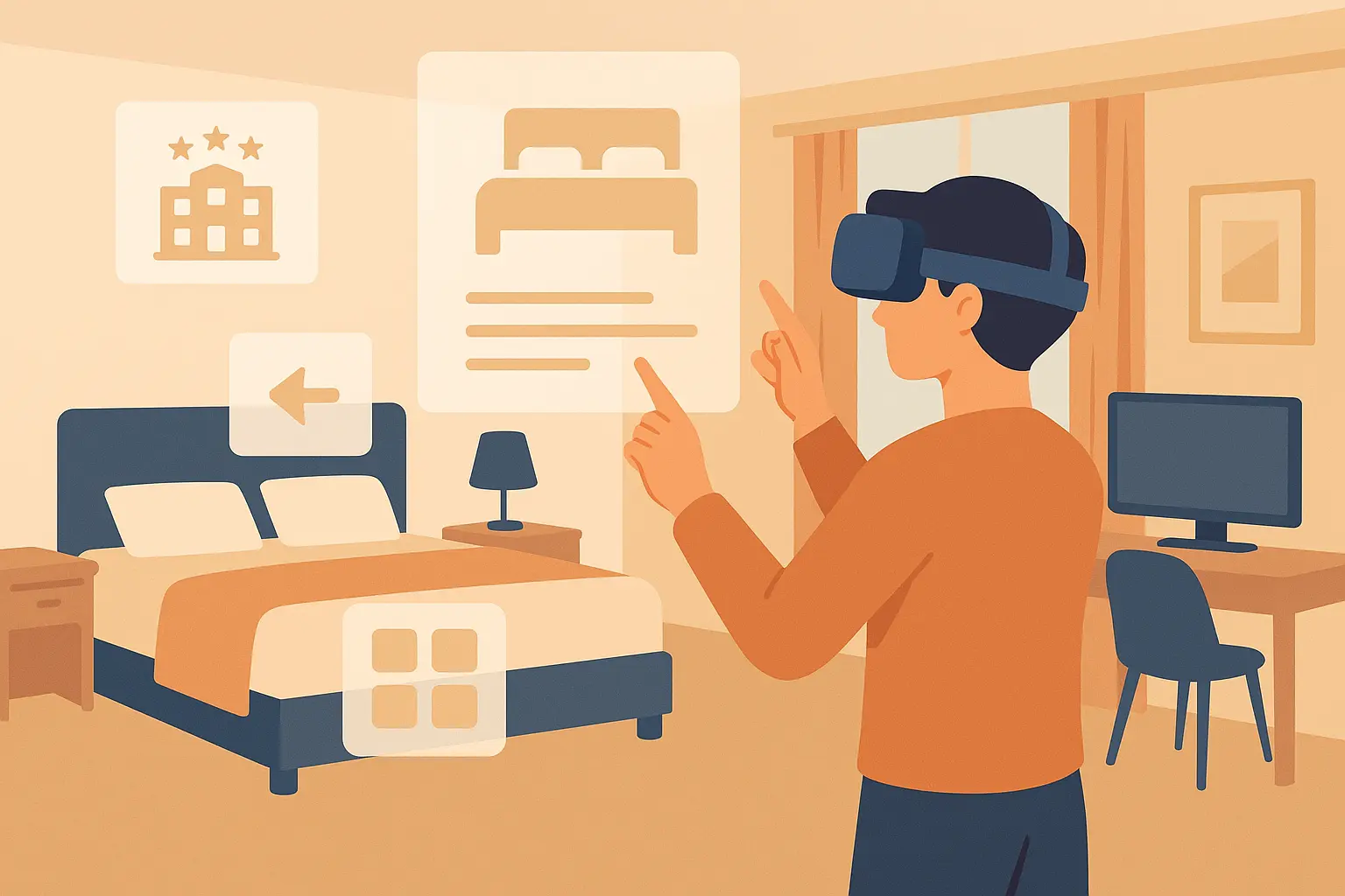 VR travel preview technology