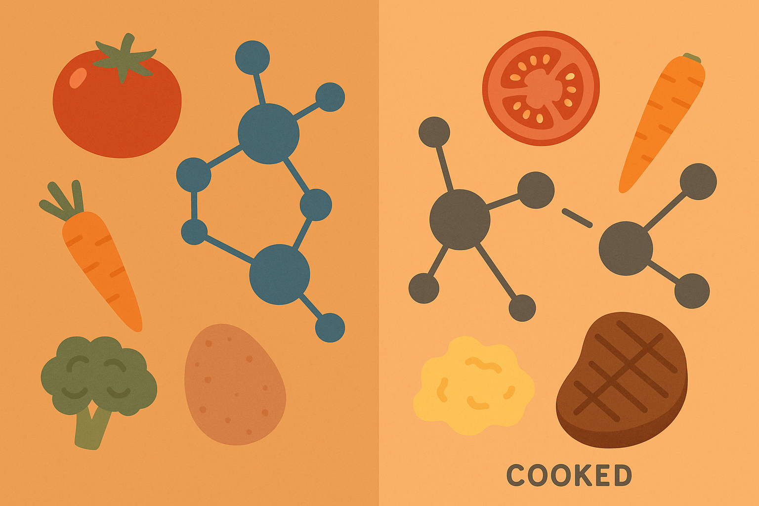 Phytonutrient networks in raw foods