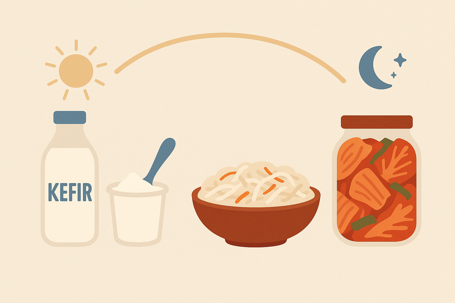 Fermented foods timing for mood
