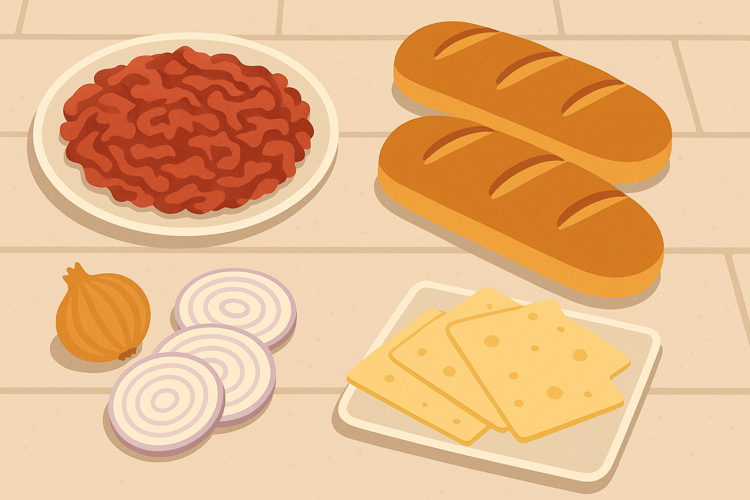 Authentic Philly cheesesteak with melted cheese