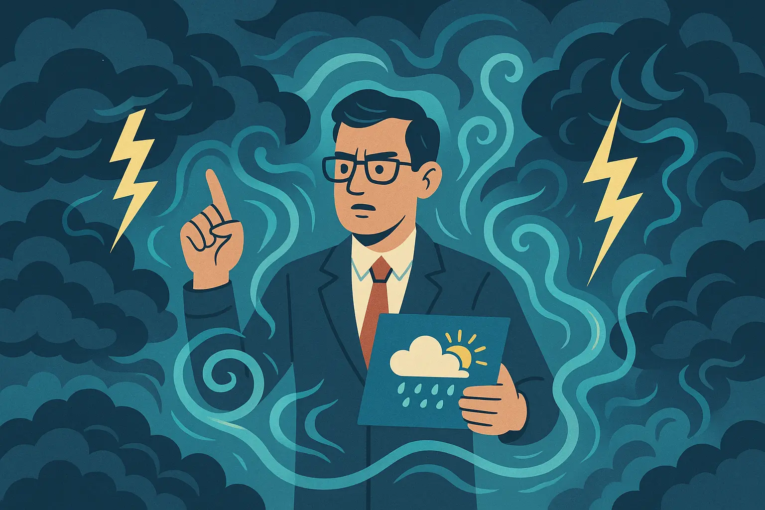 Supernatural thriller storm manipulation scene