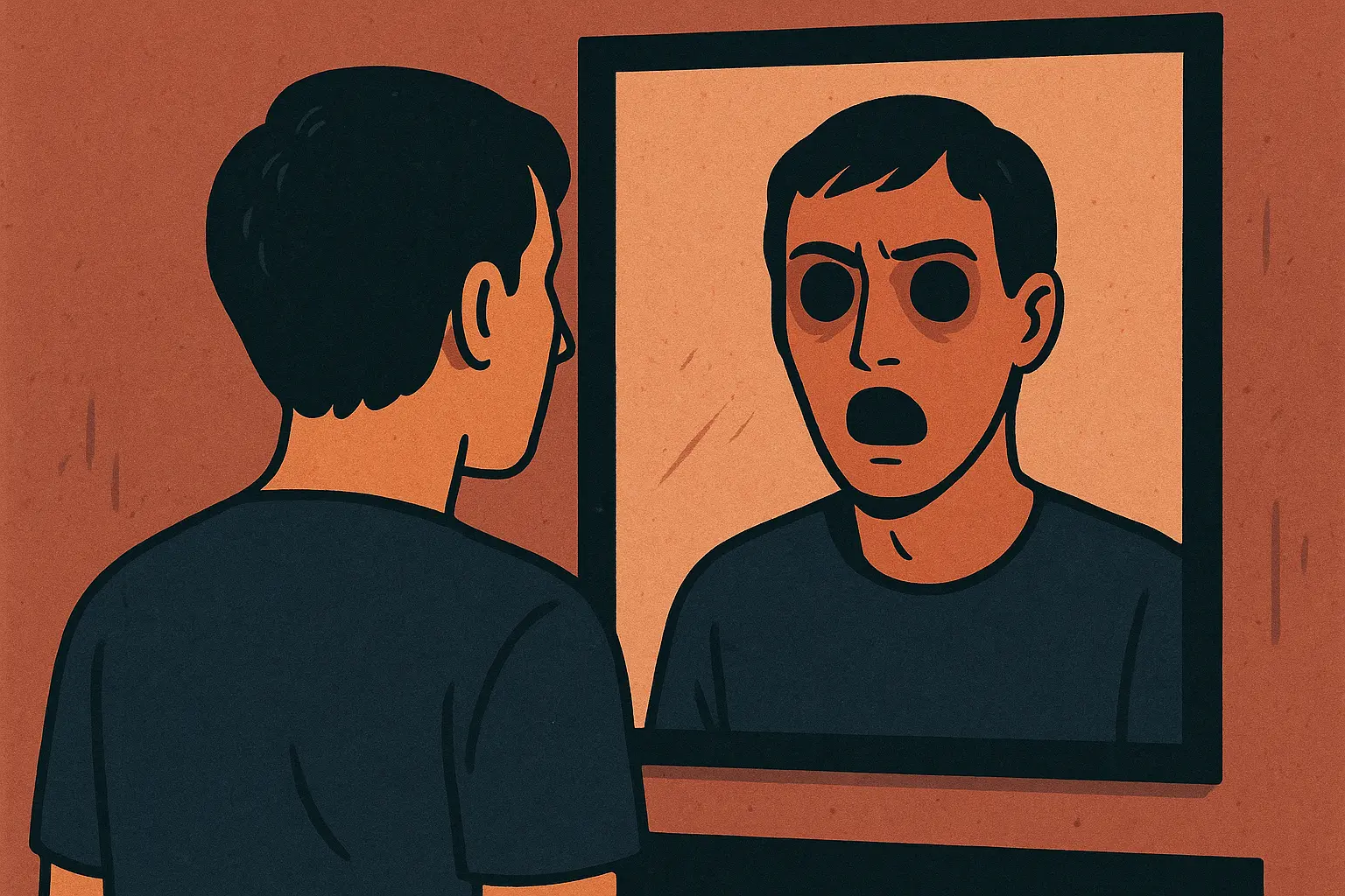 Identity crisis and reality horror themes