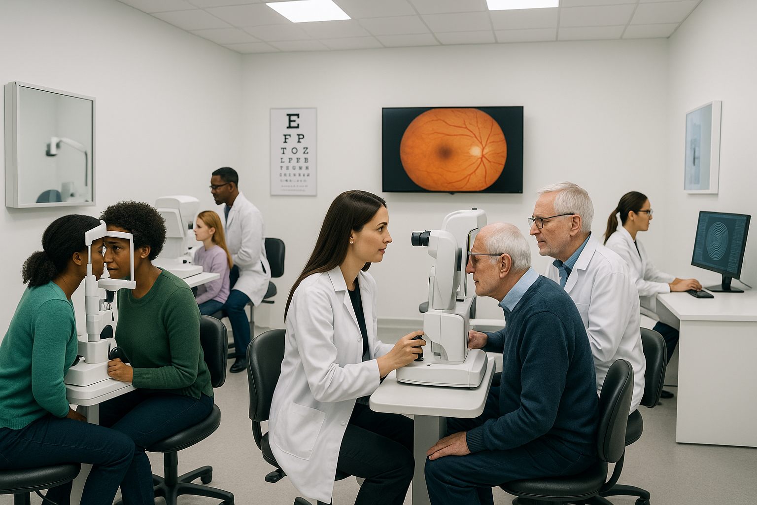 Modern ophthalmic clinic with advanced technology