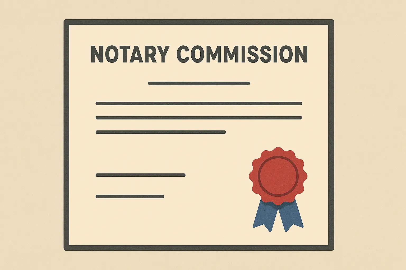 Oregon notary commission certificate