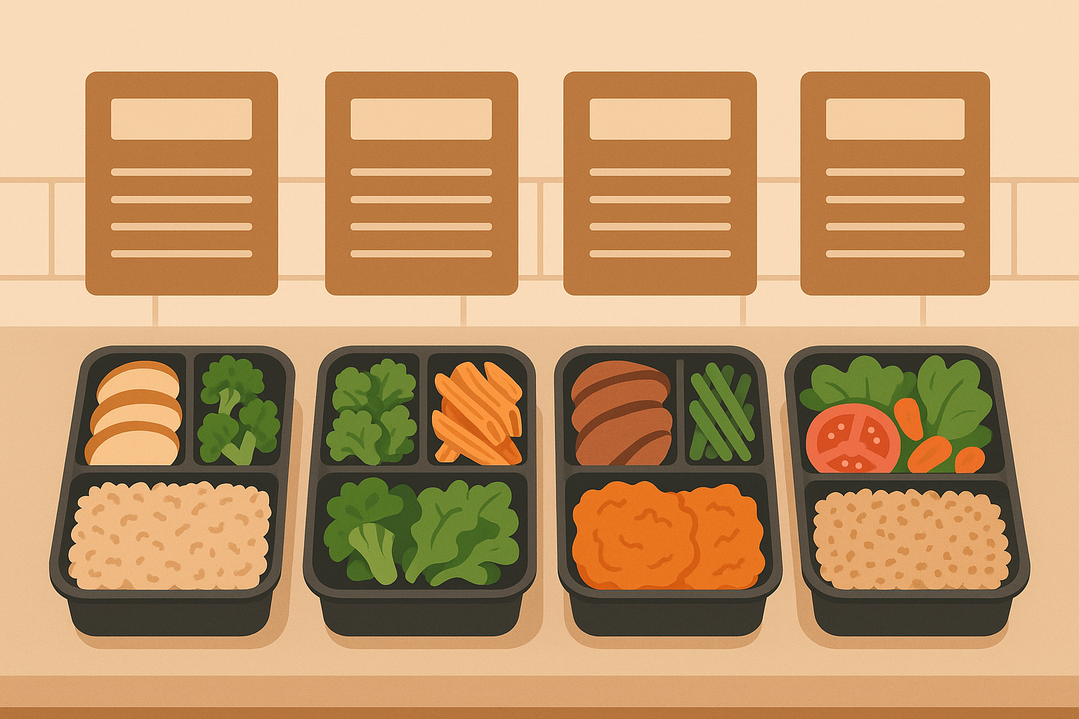 Meal template system for sustainable nutrition planning