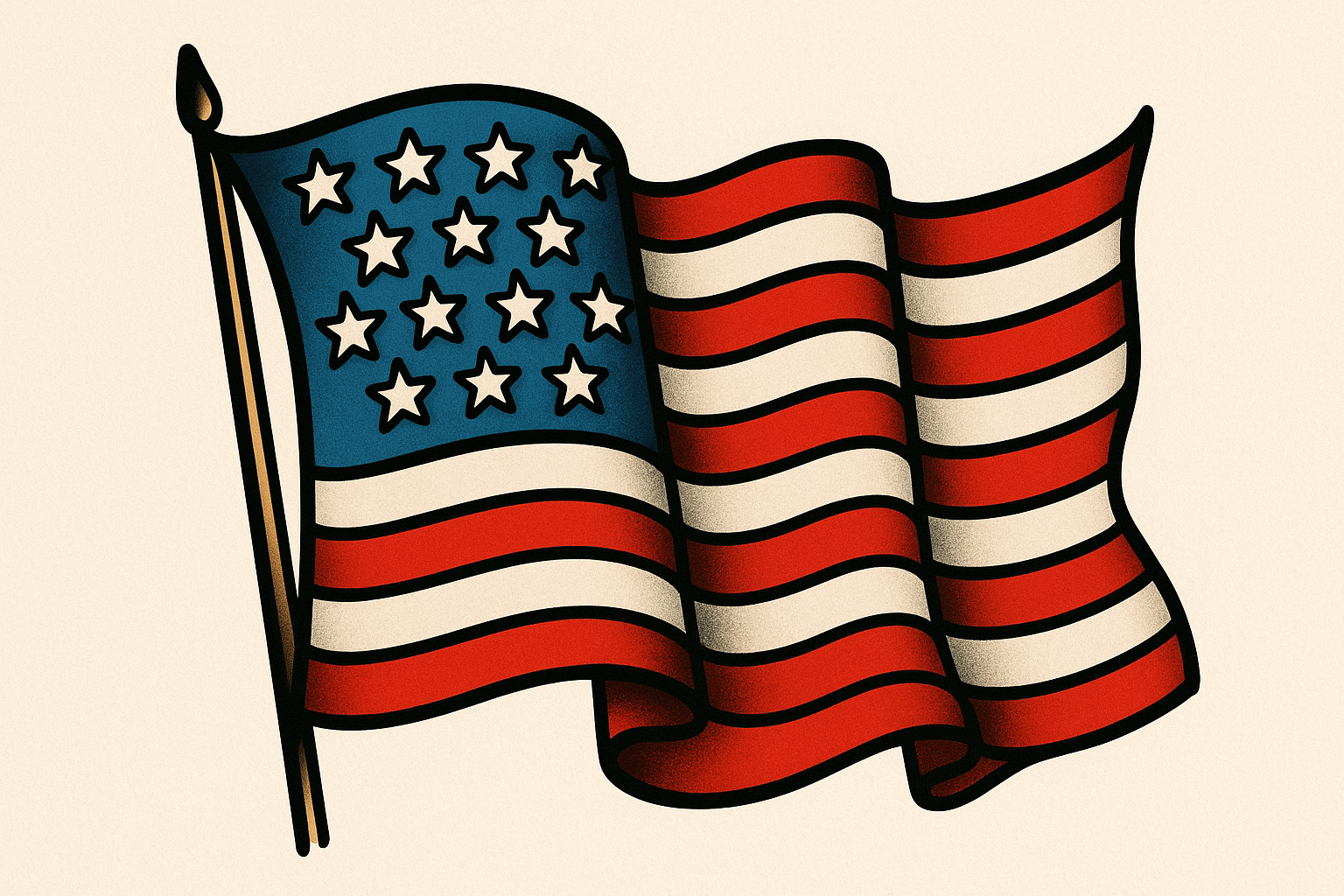Military patriotic traditional tattoo flash designs