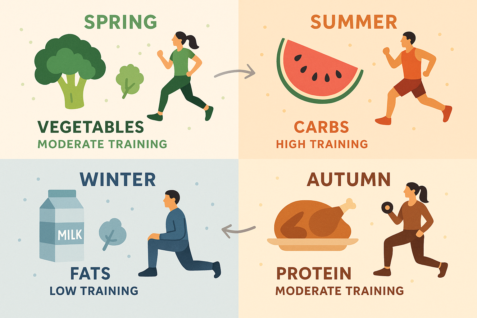 Seasonal nutrition adjustments for runners