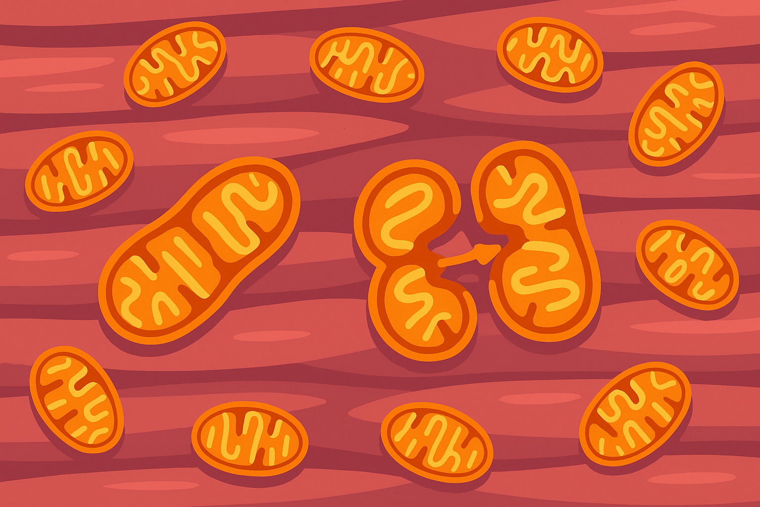 Mitochondrial biogenesis cellular multiplication process