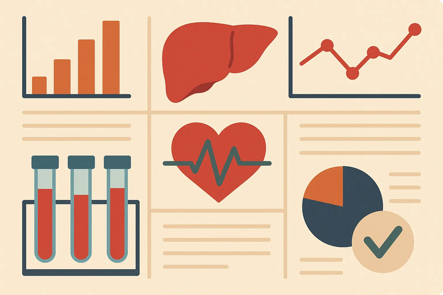 Liver monitoring schedule and biomarkers