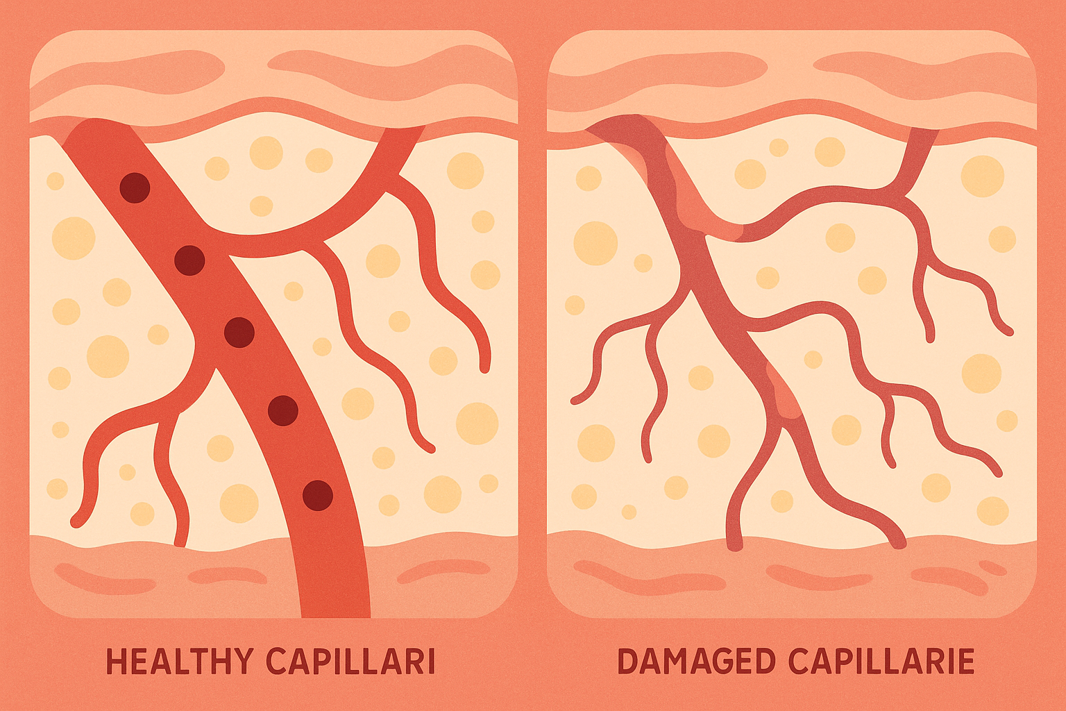Blood sugar impact on capillaries