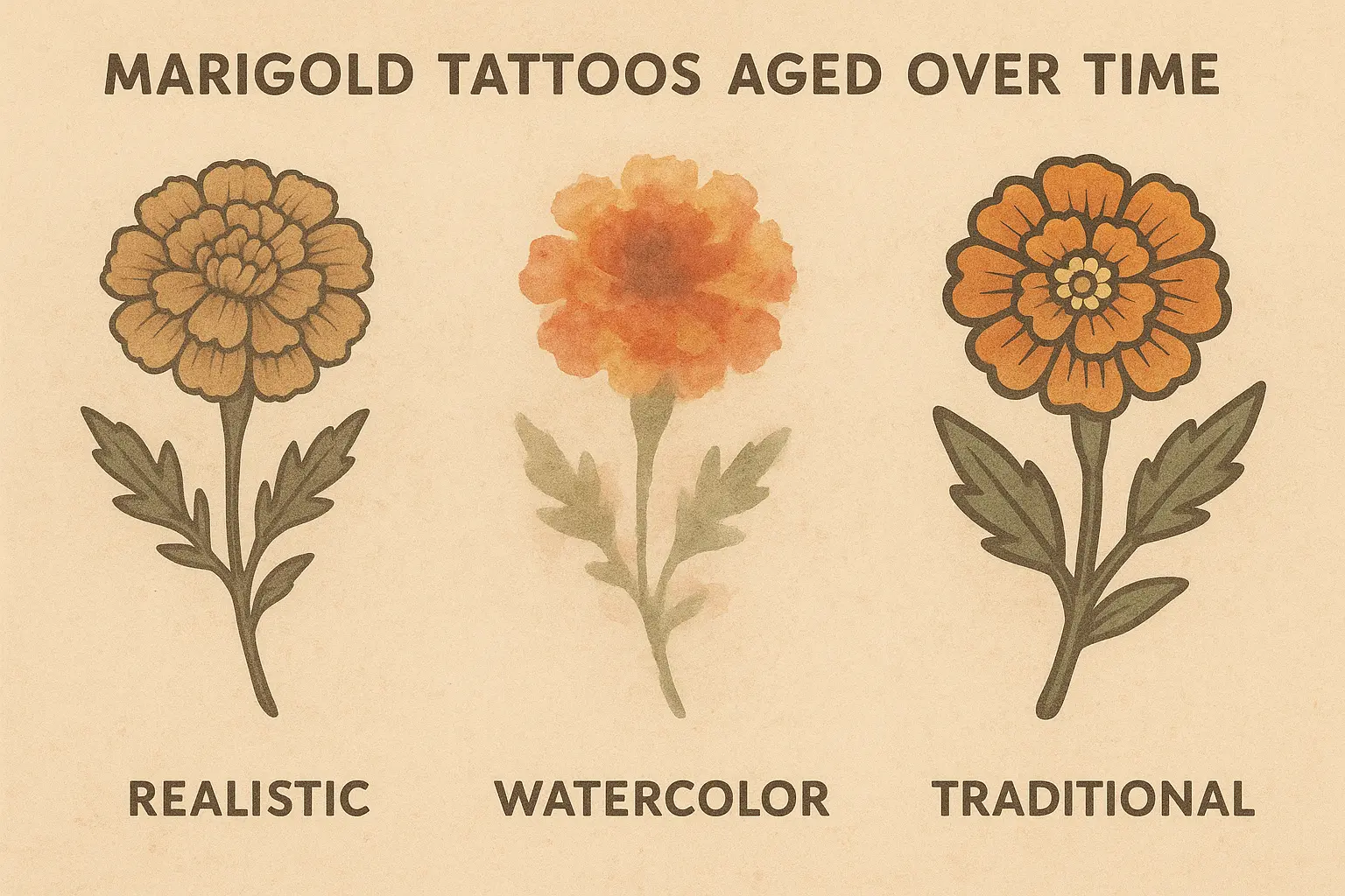 Lifestyle matching for marigold tattoos