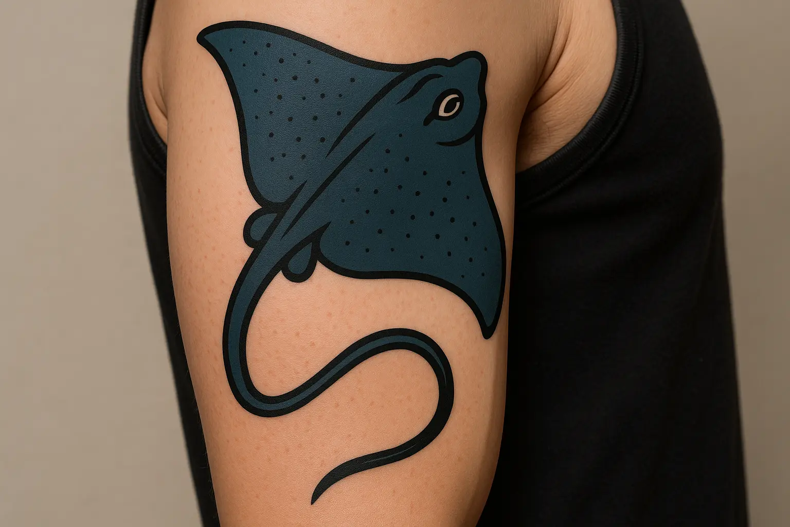 Placement-specific stingray tattoo designs