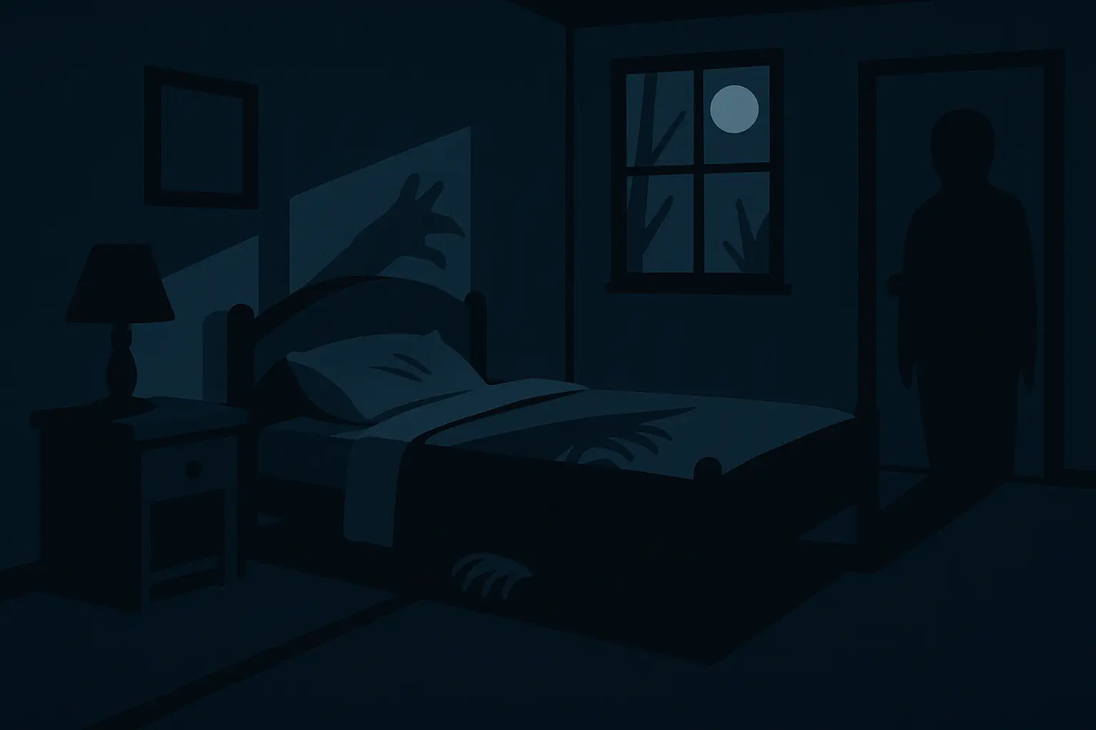 Horror writing concept with dark atmospheric elements