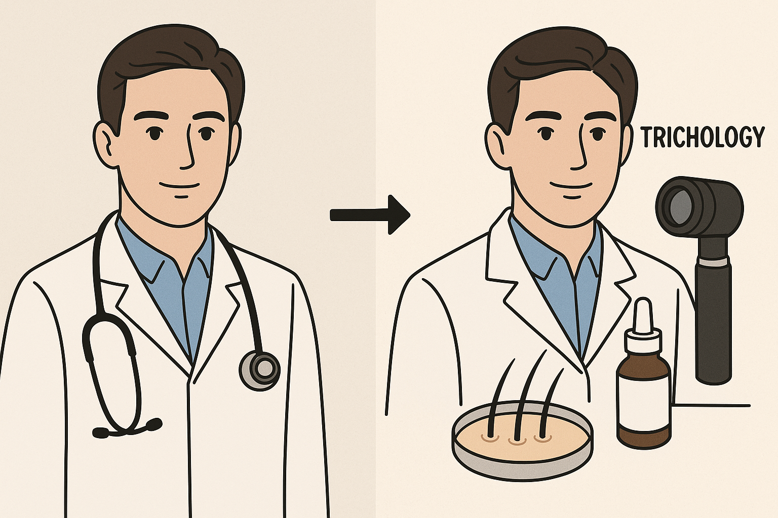 Medical professional transitioning to trichology