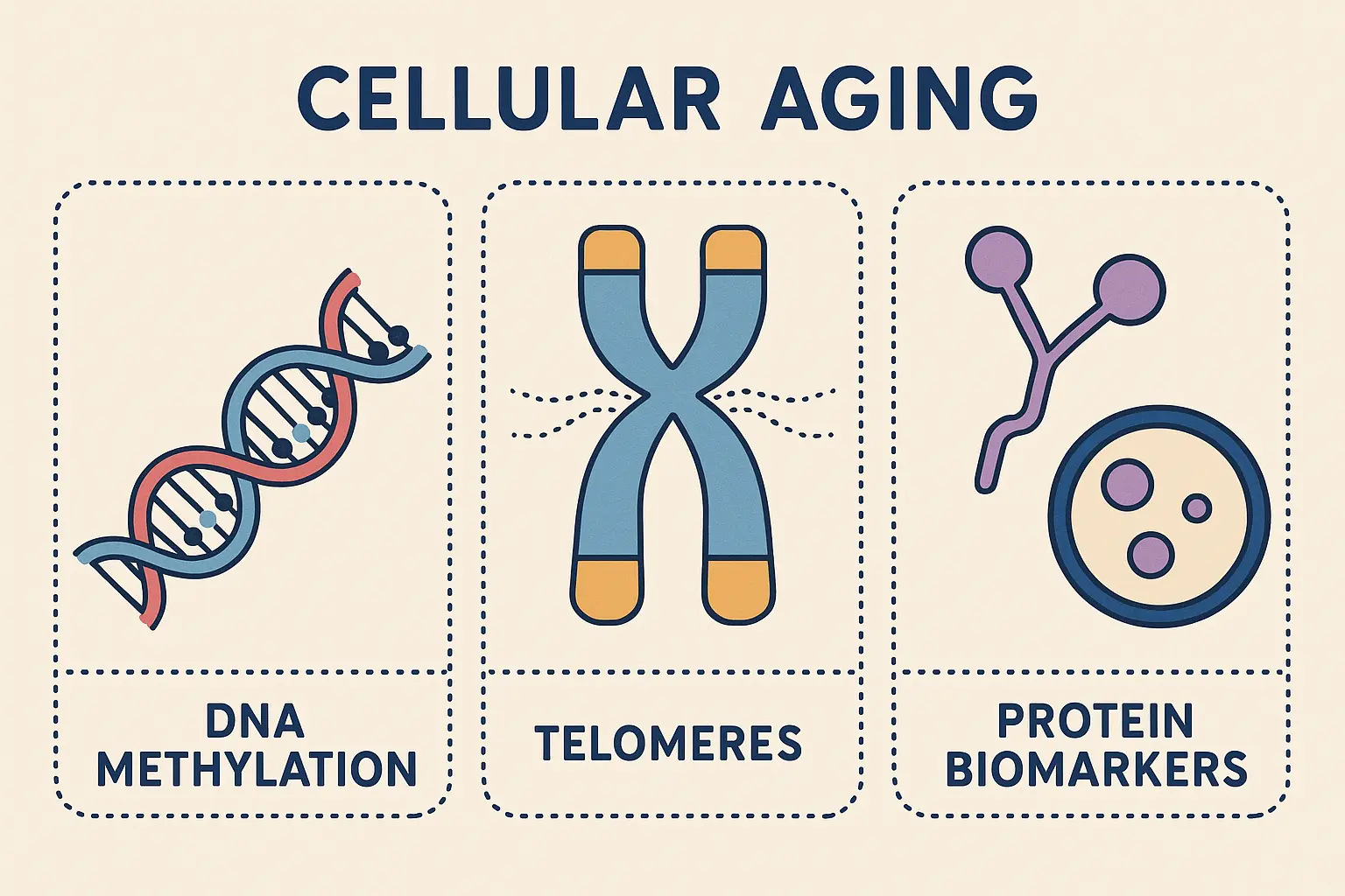Cellular aging mechanisms