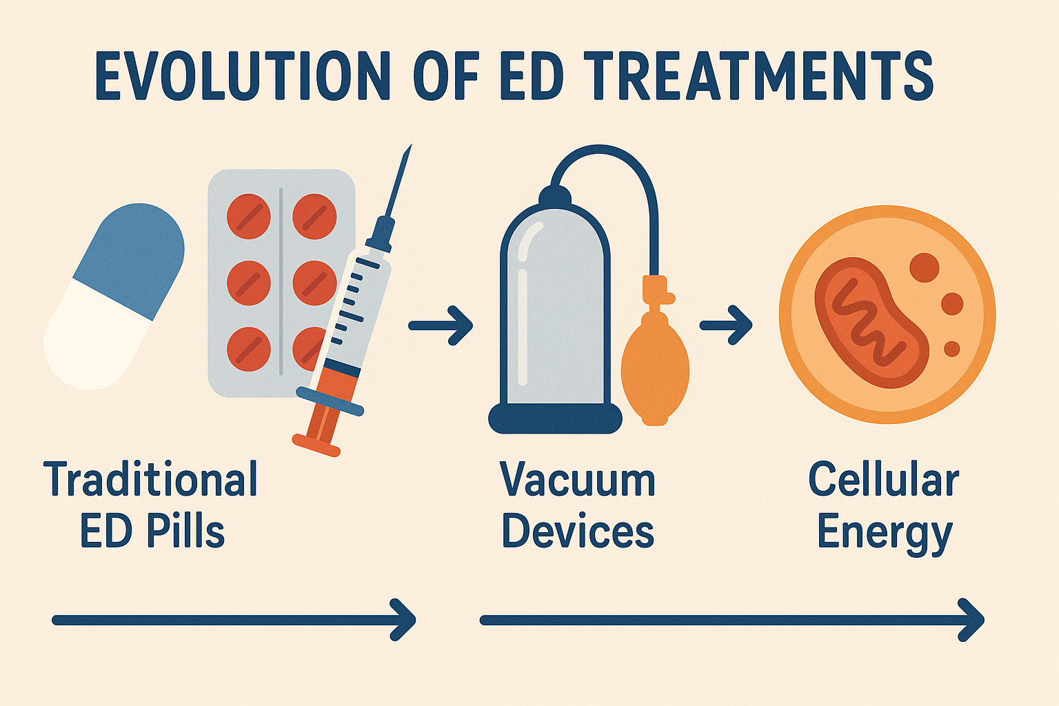 Evolution of ED treatment approaches