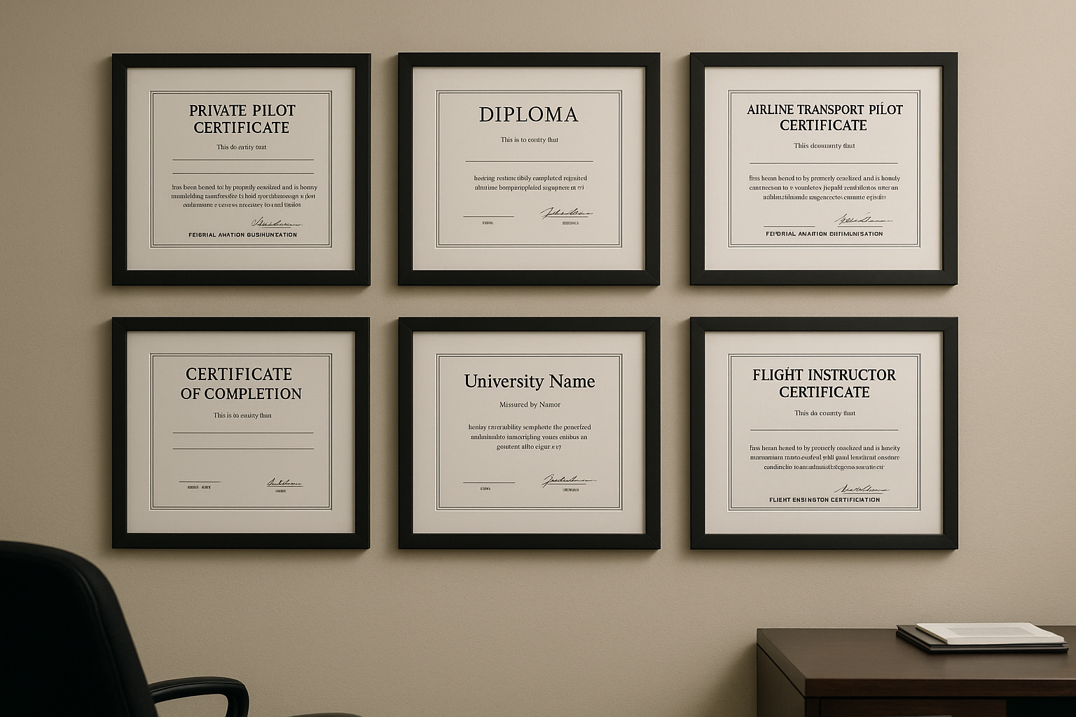 Professional credential protection for aviation careers