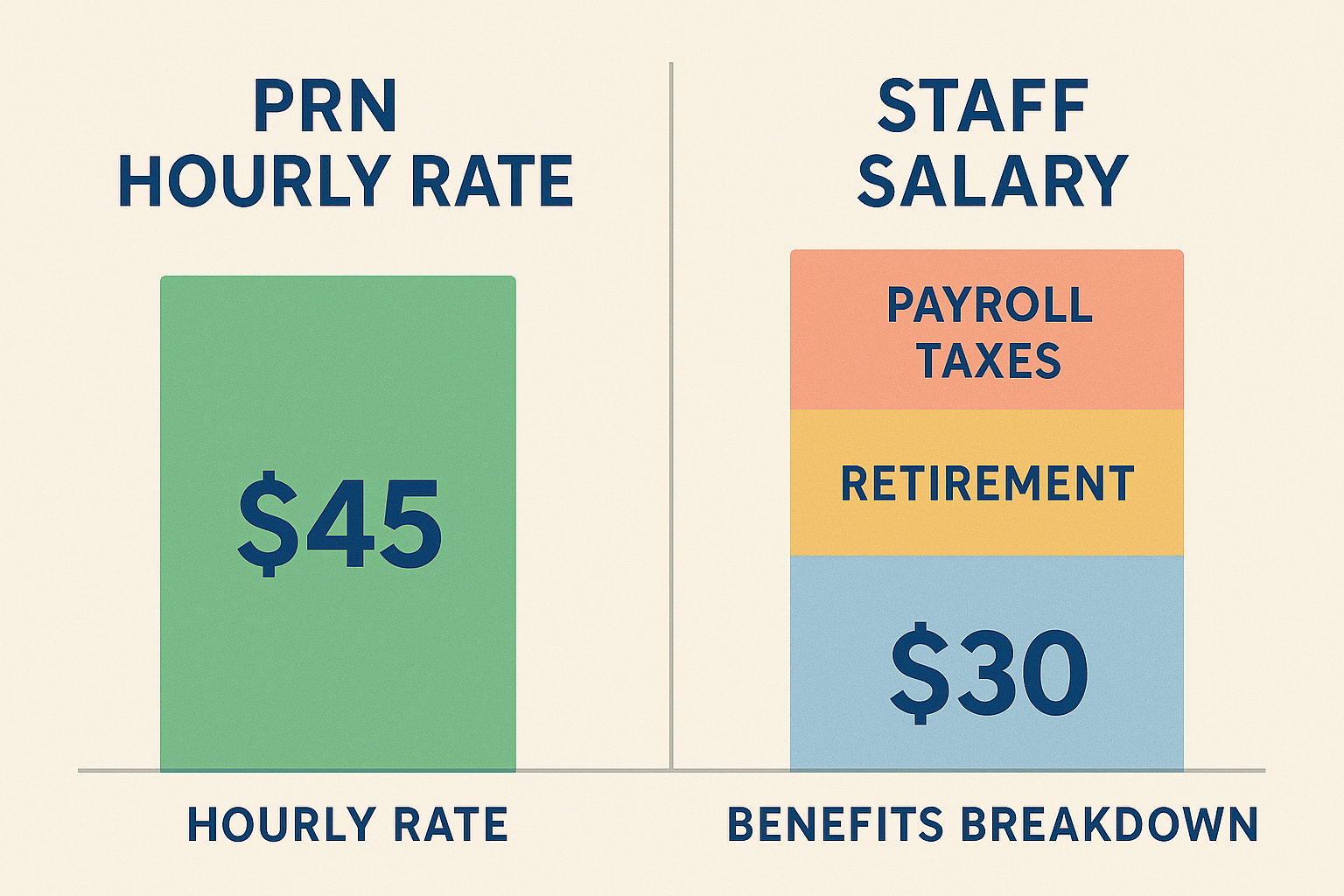 PRN nurse benefit comparison