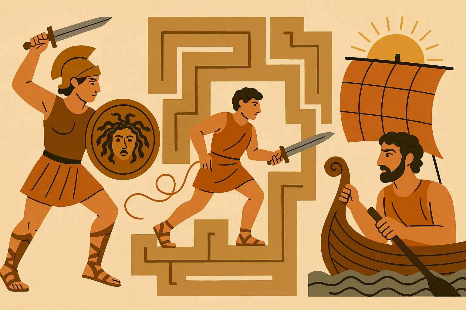 Greek mythology heroes and gods