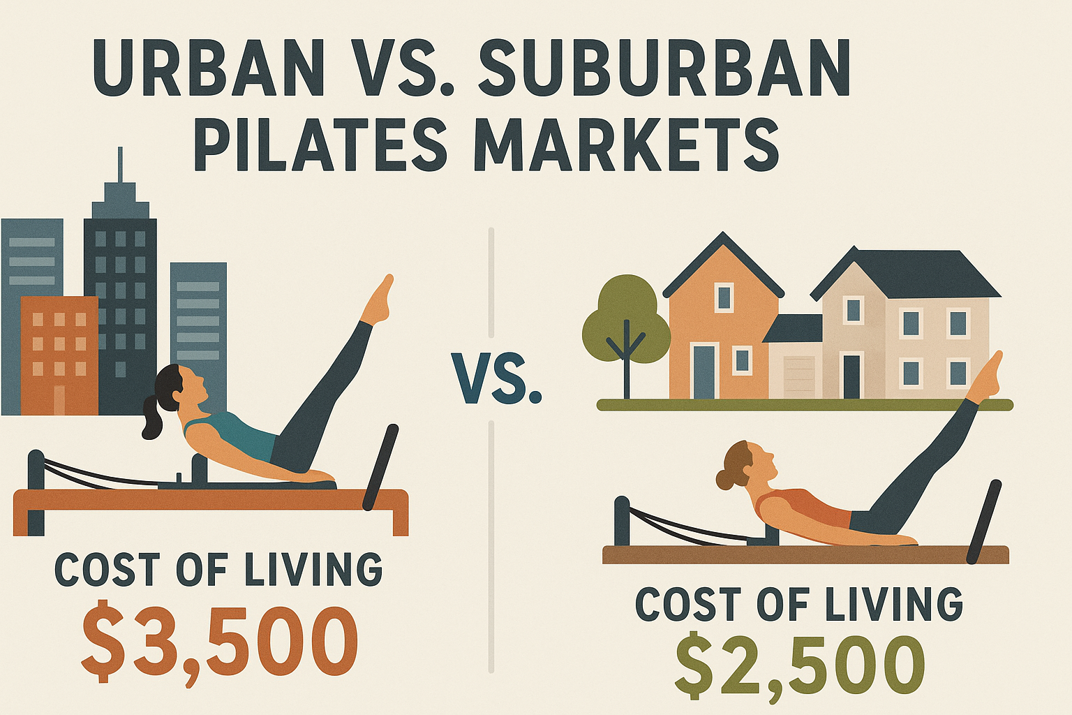 Urban vs suburban market comparison