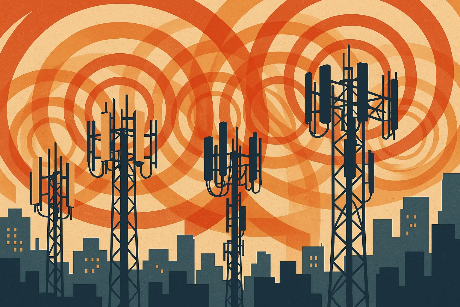 SMS traffic density in 314 area code region