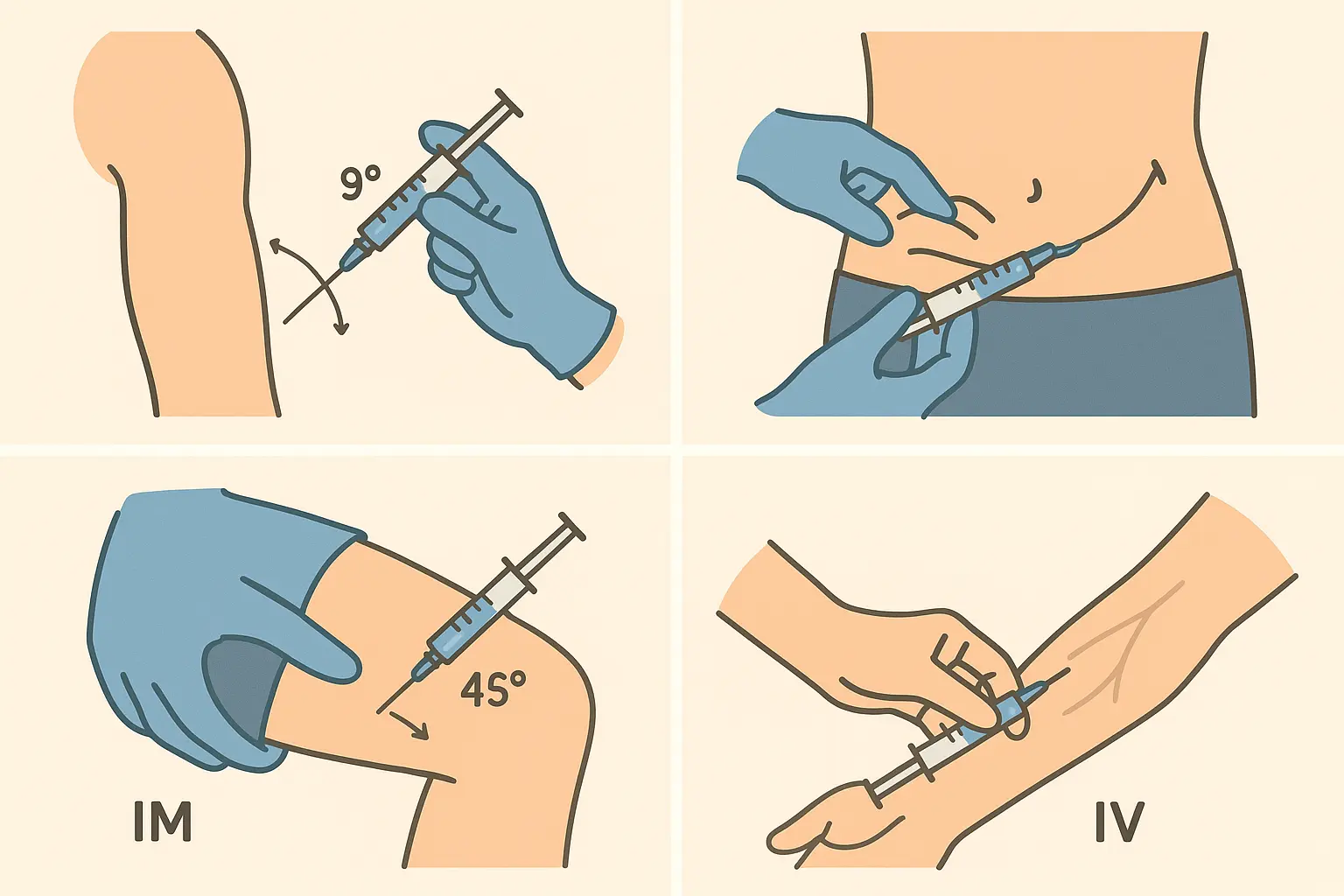 Injection technique physics demonstration