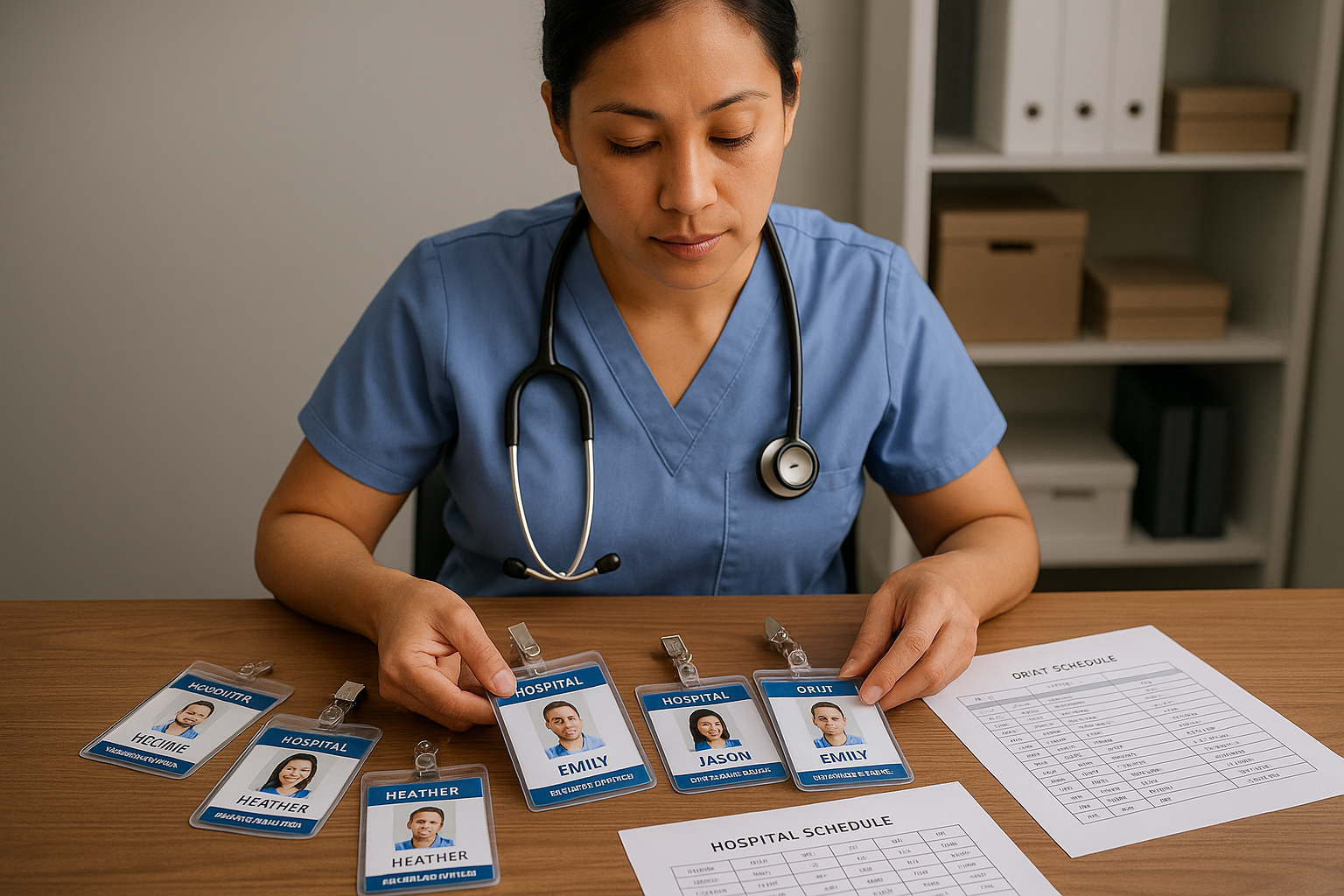PRN nurse working in hospital setting