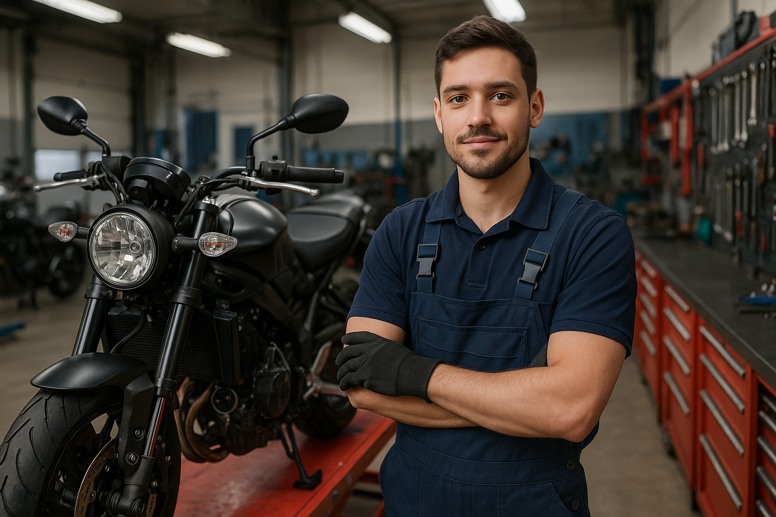 Professional motorcycle mechanic integration