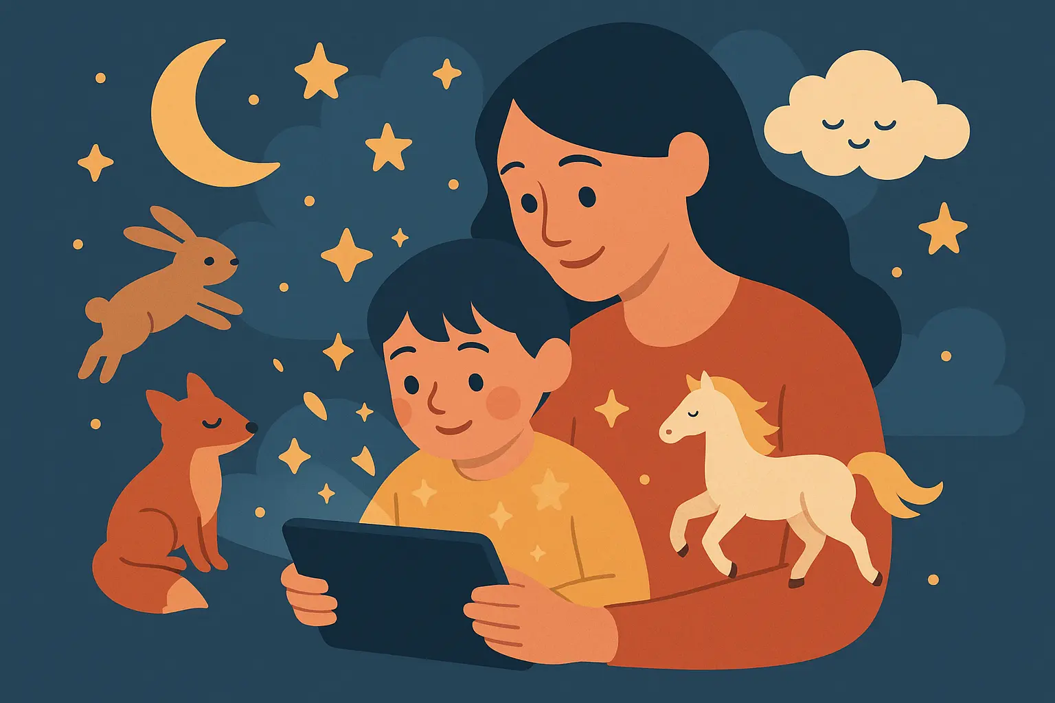 AI technology creating personalized bedtime stories