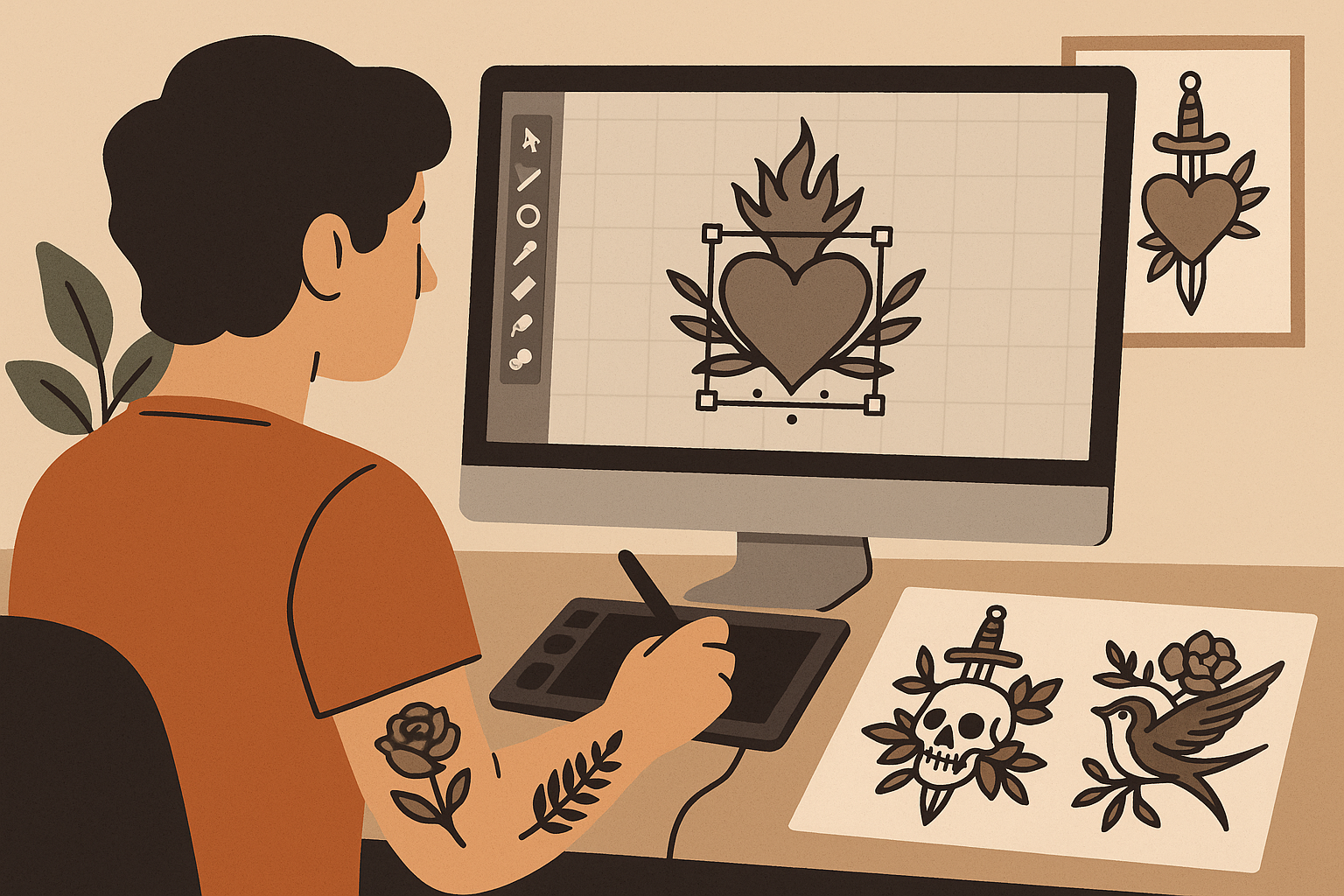 Tattoo Generator IQ design interface
