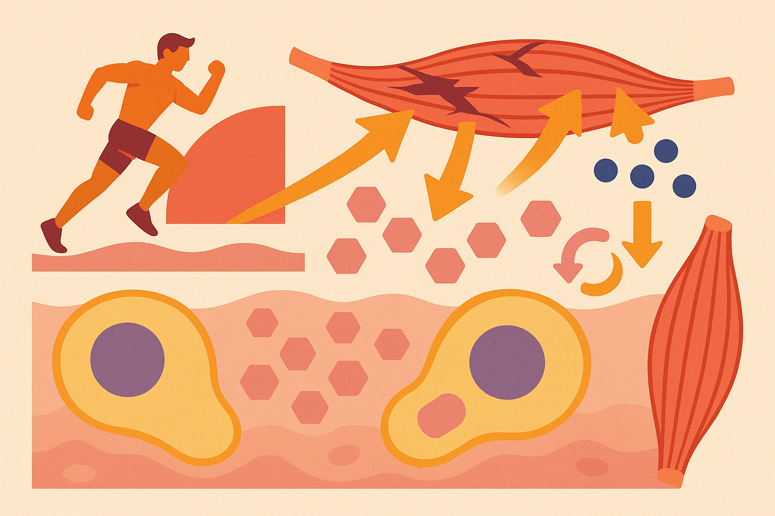 Muscle recovery and protein synthesis process