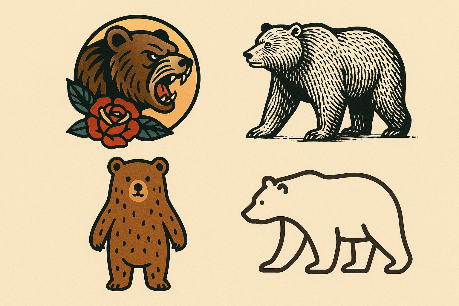 Generational differences bear tattoo meanings