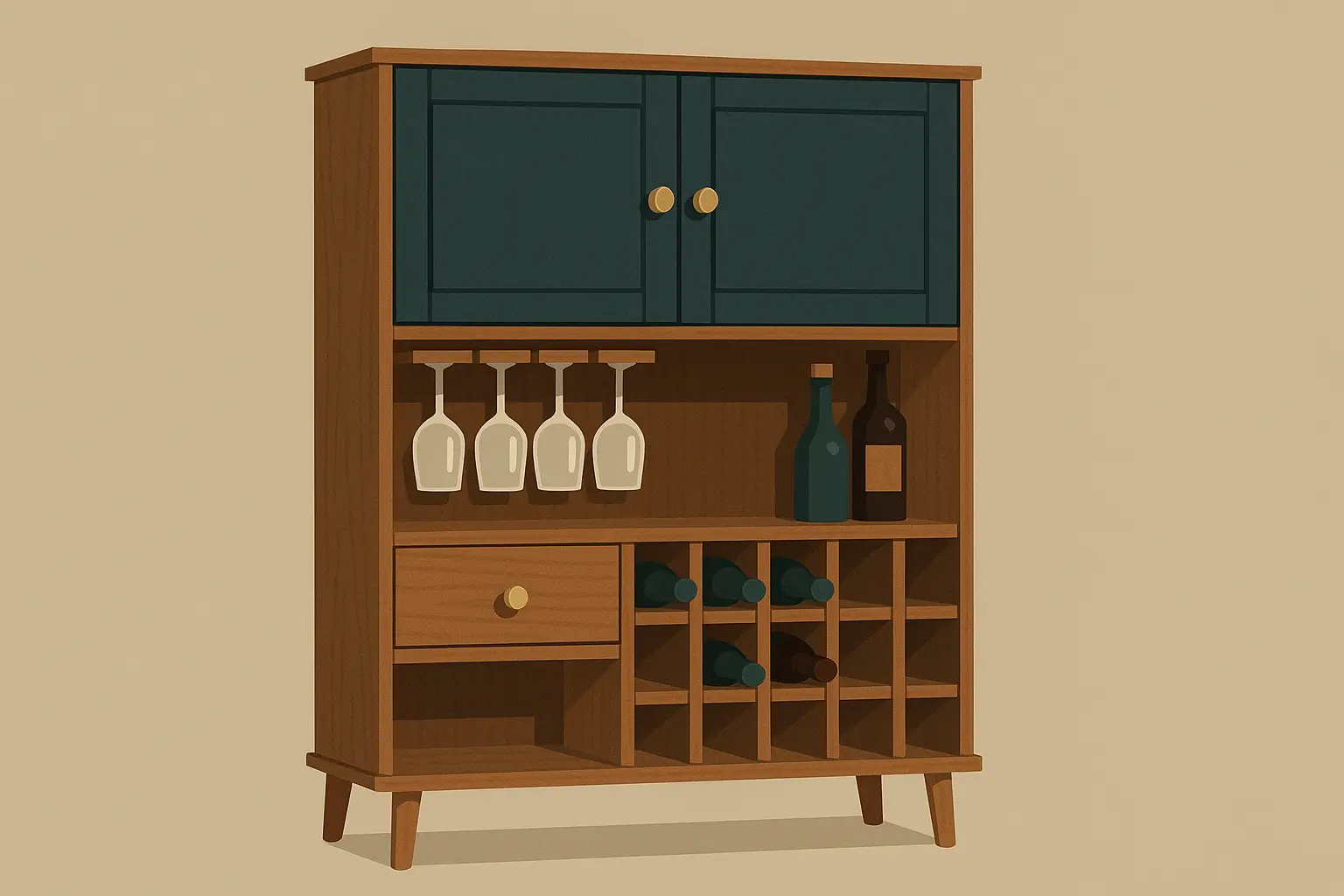 IKEA hack bar cabinet