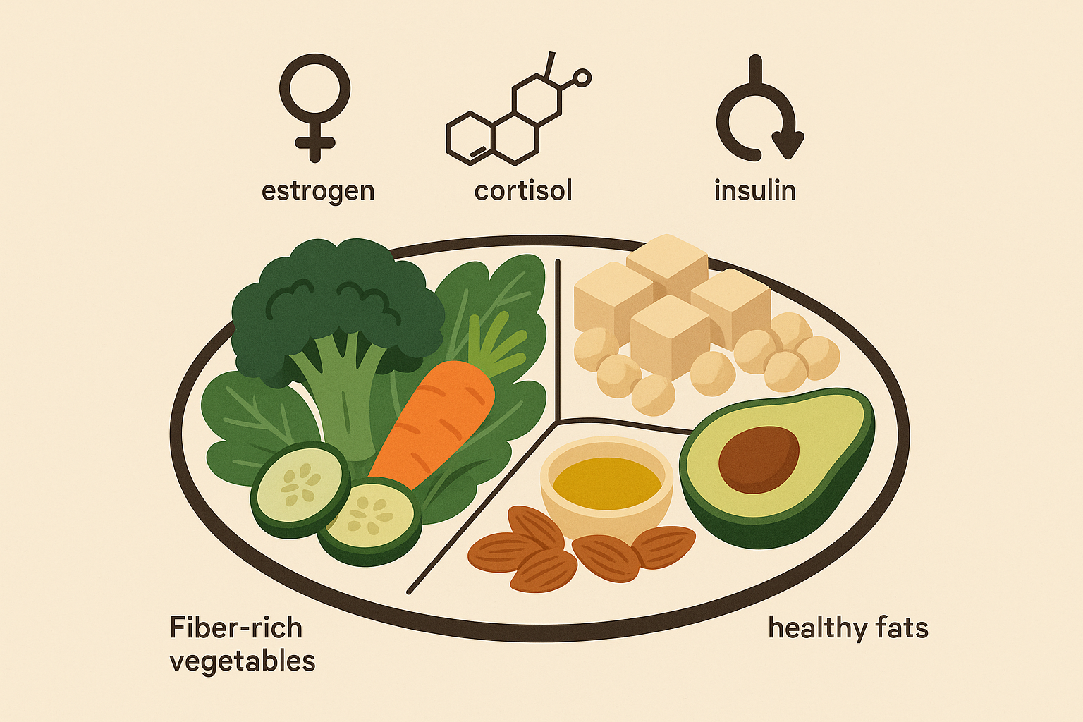 Satiety hormone triggering ratios