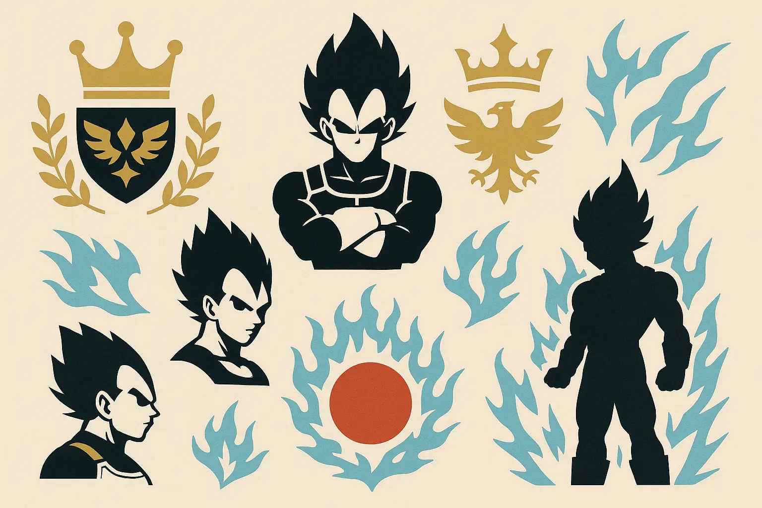 Vegeta tattoo design placement considerations