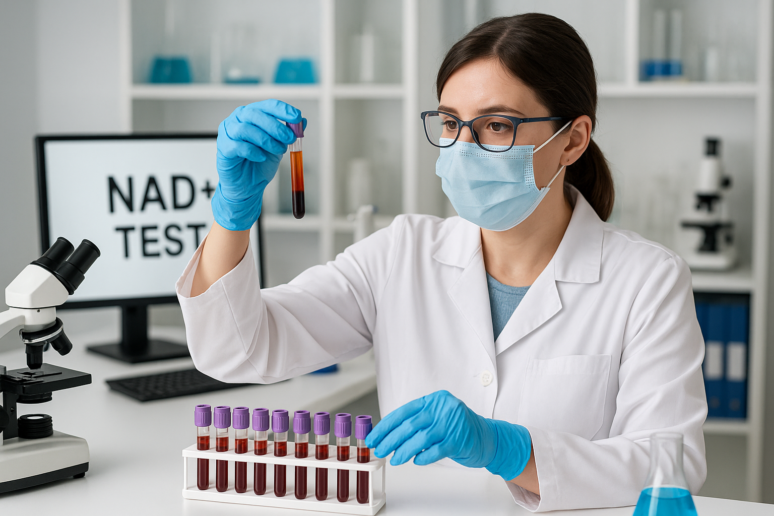 At-home NAD+ testing kit components