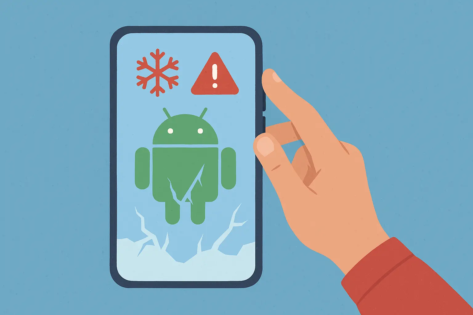 Android phone force restart procedure