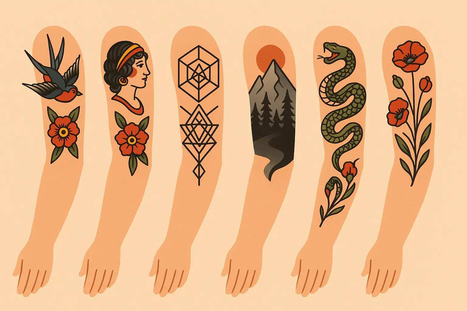 25 Quarter Sleeve Tattoo Ideas That’ll Transform Your Arm Into Art