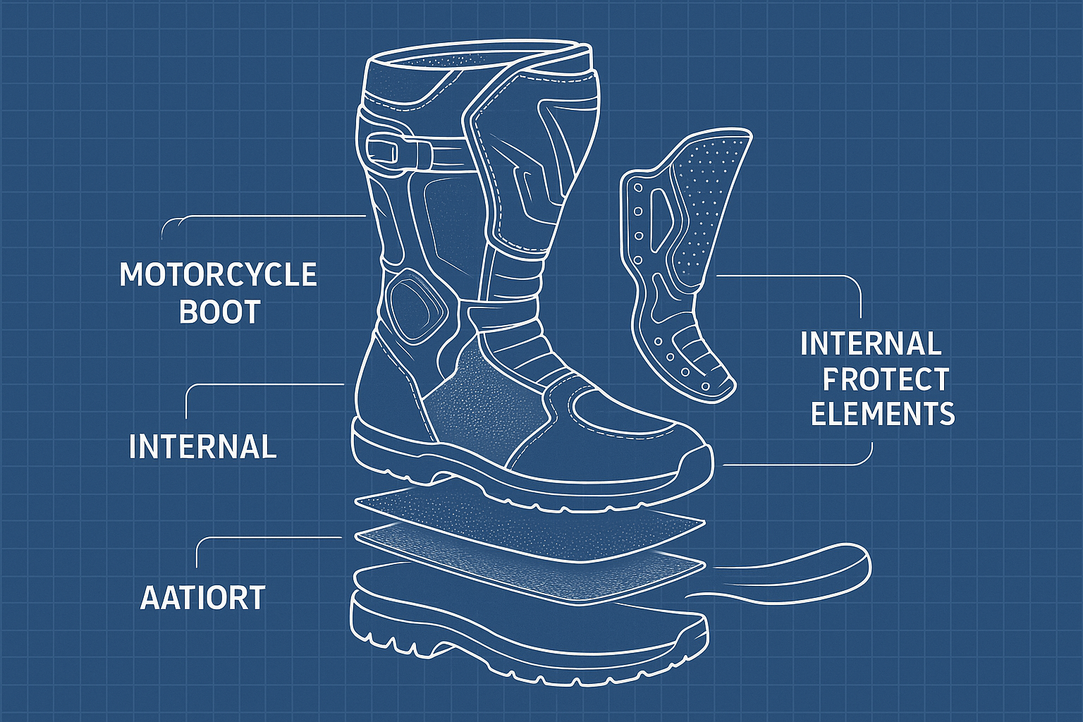 Aerospace-level construction in motorcycle shoes