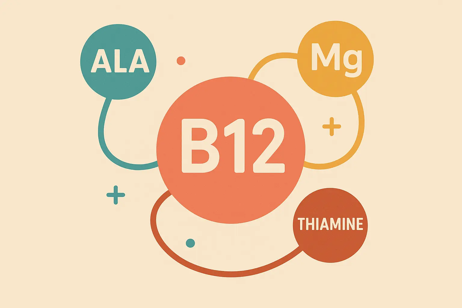 Synergistic supplements for B12 nerve repair therapy