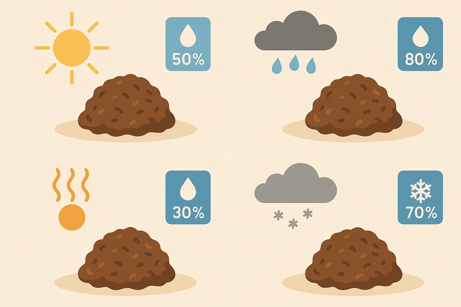Climate factors affecting no bake cookie storage
