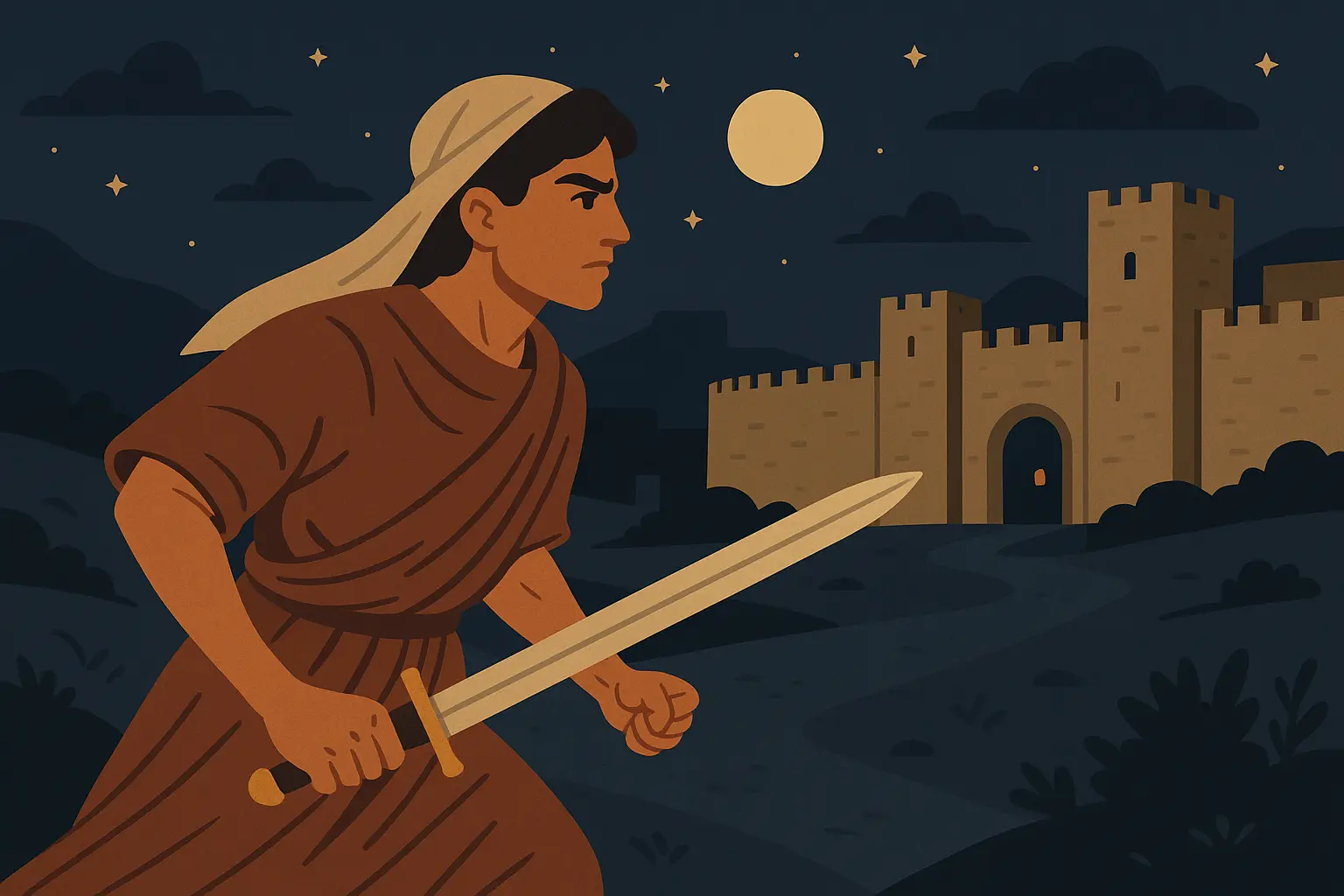 Nephi retrieving brass plates story