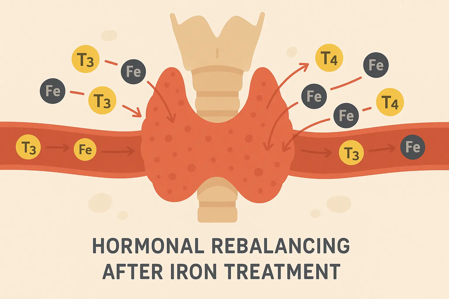 Hormonal changes during iron infusion recovery