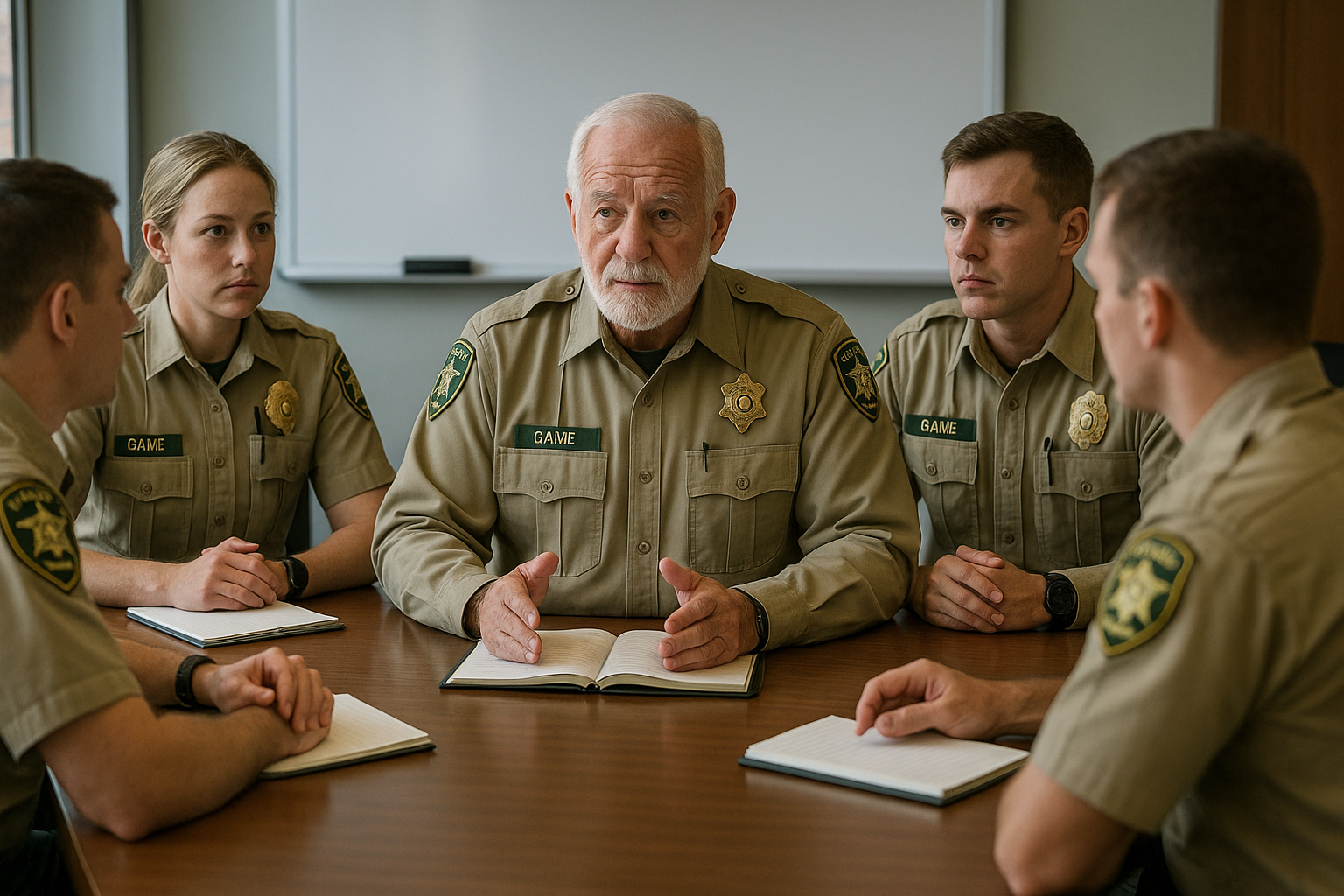 Senior warden in leadership meeting