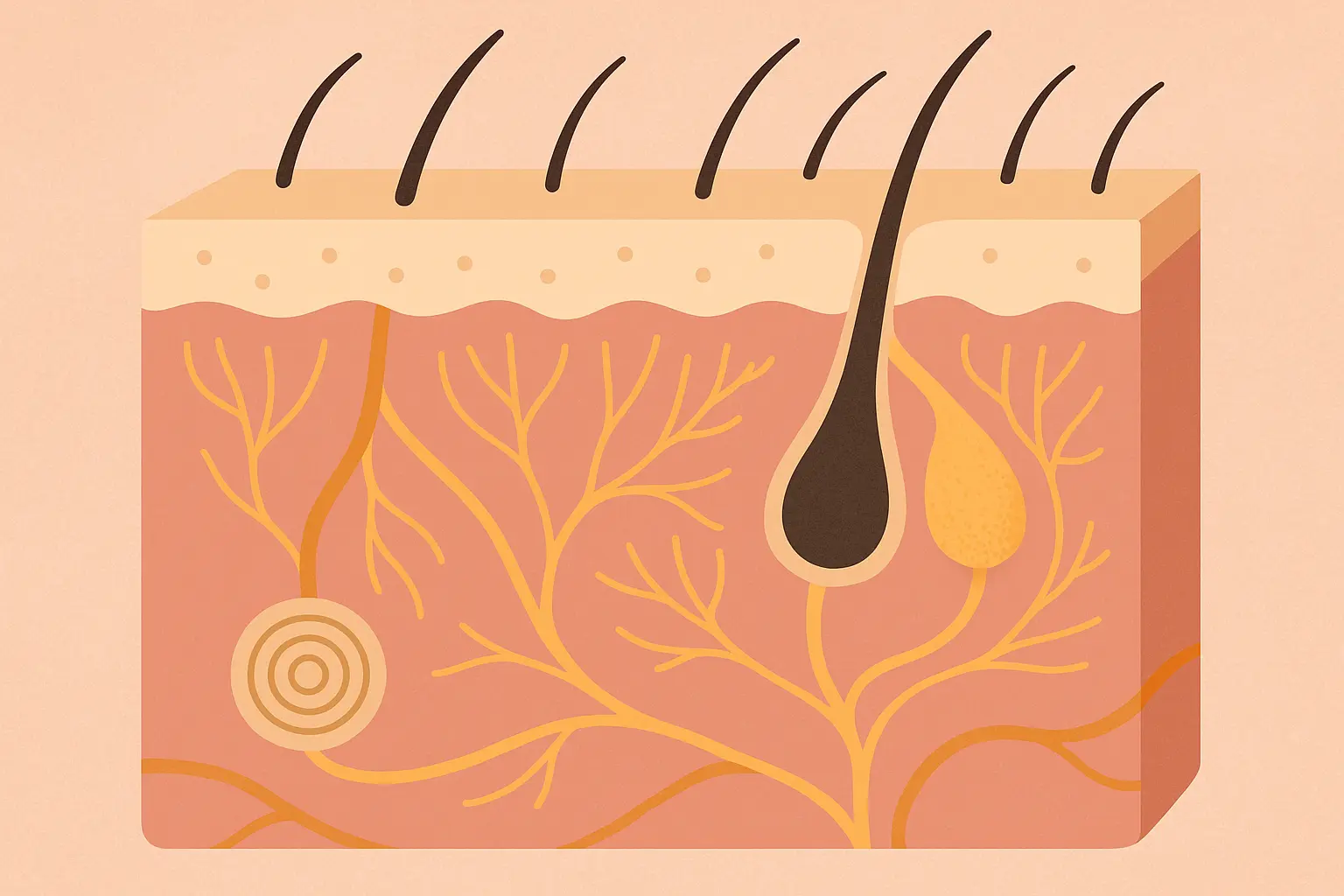 Nervous system connection to skin health