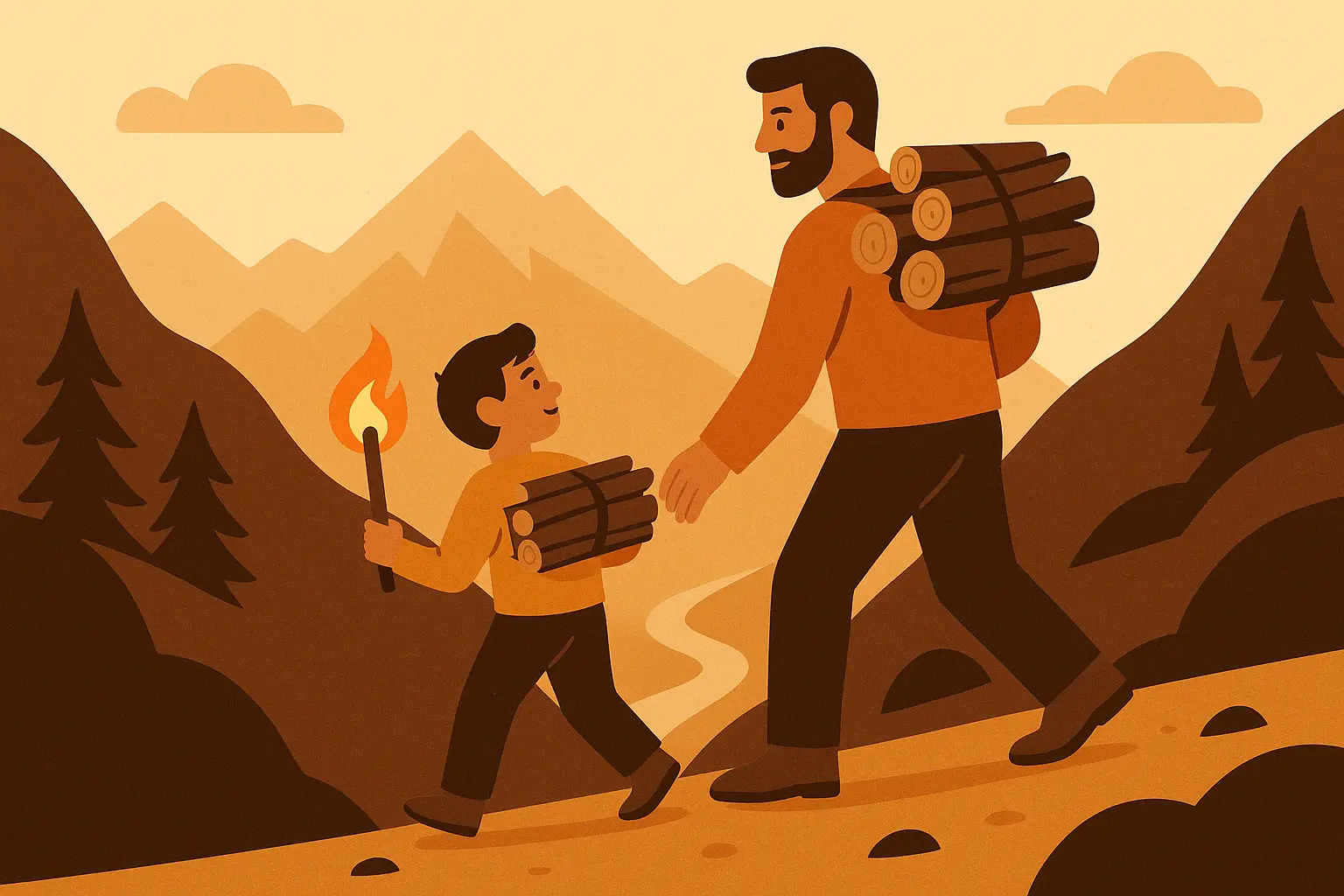 Abraham's sacrifice test showing ultimate faith