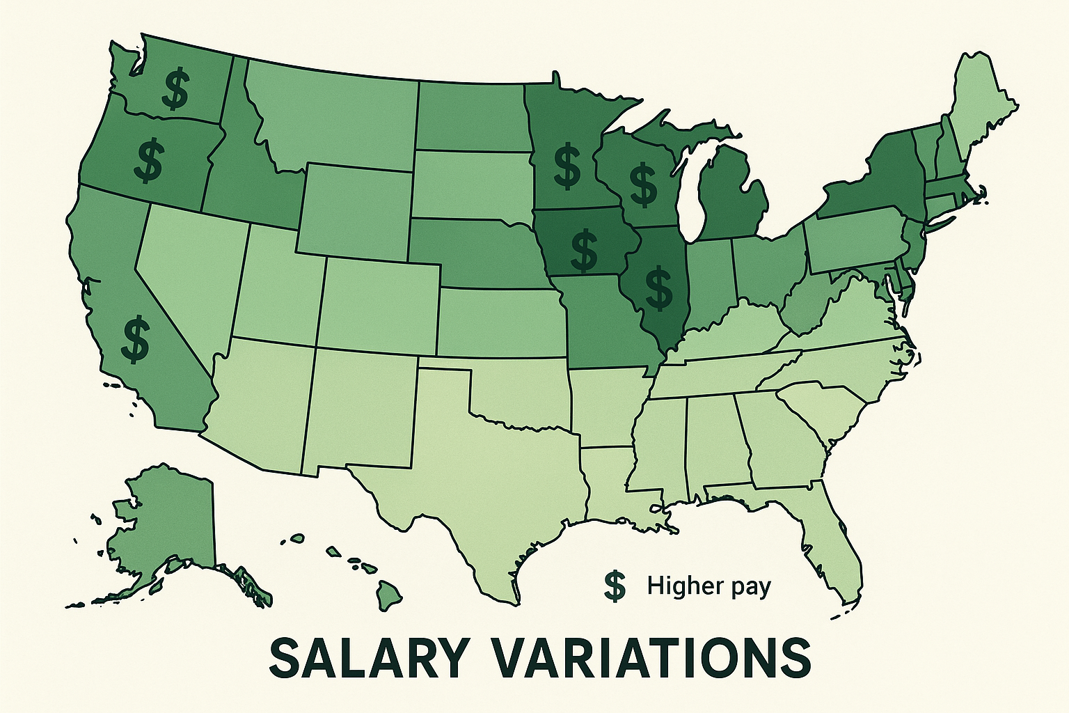Geographic Salary Maps for Ophthalmic Assistants