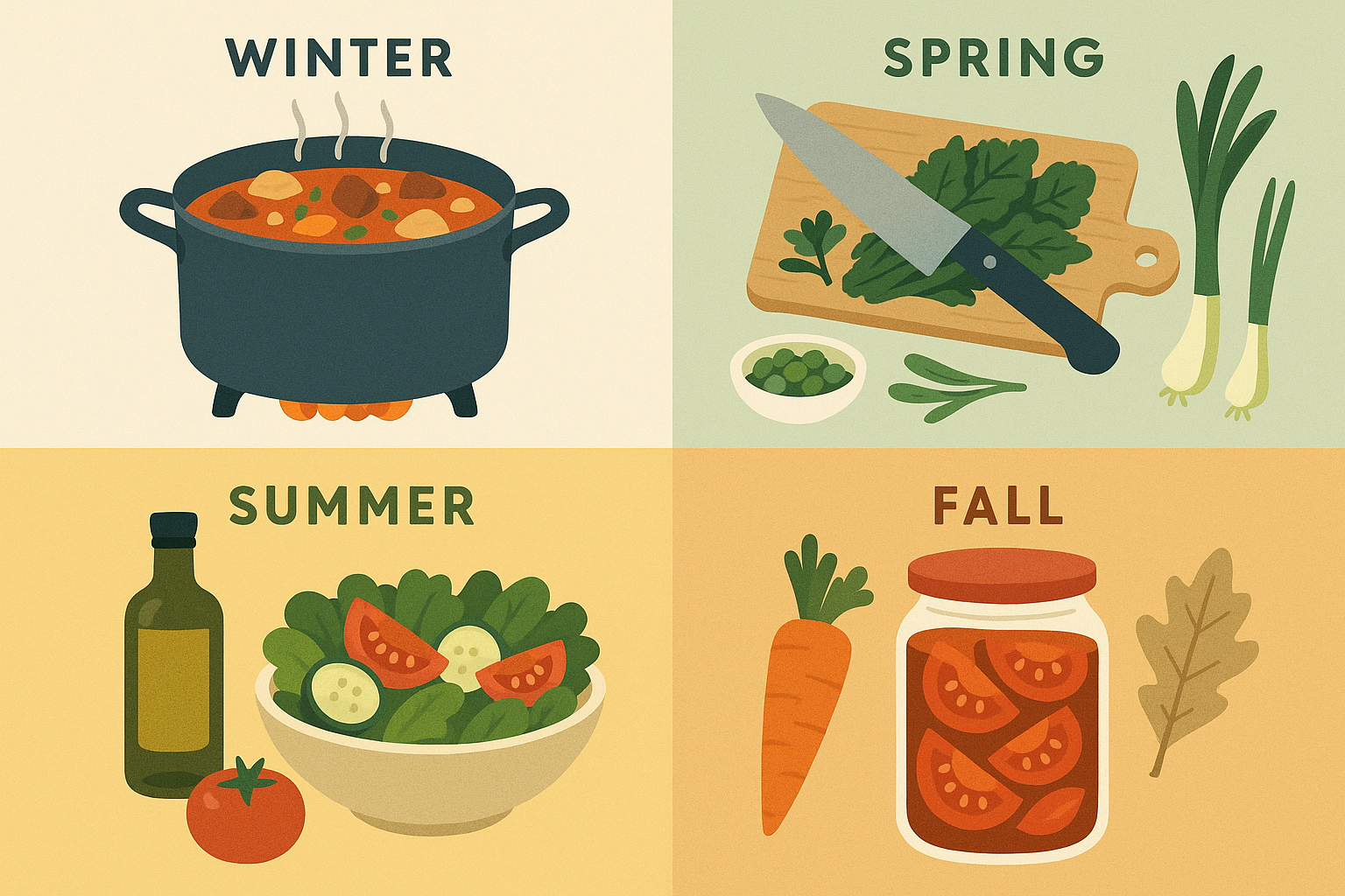 Seasonal meal planning approach
