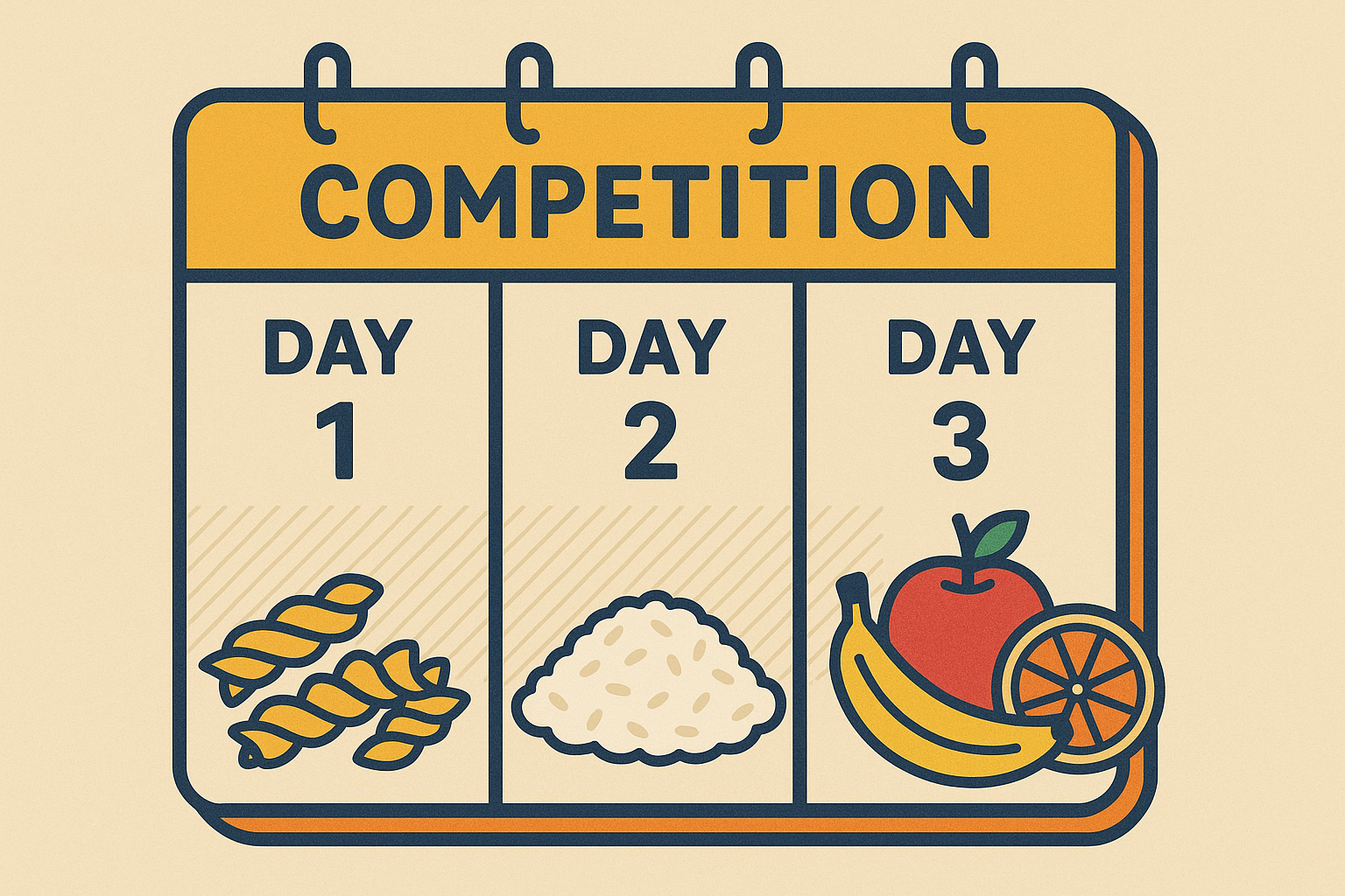 Competition day nutrition protocols for teenage athletes
